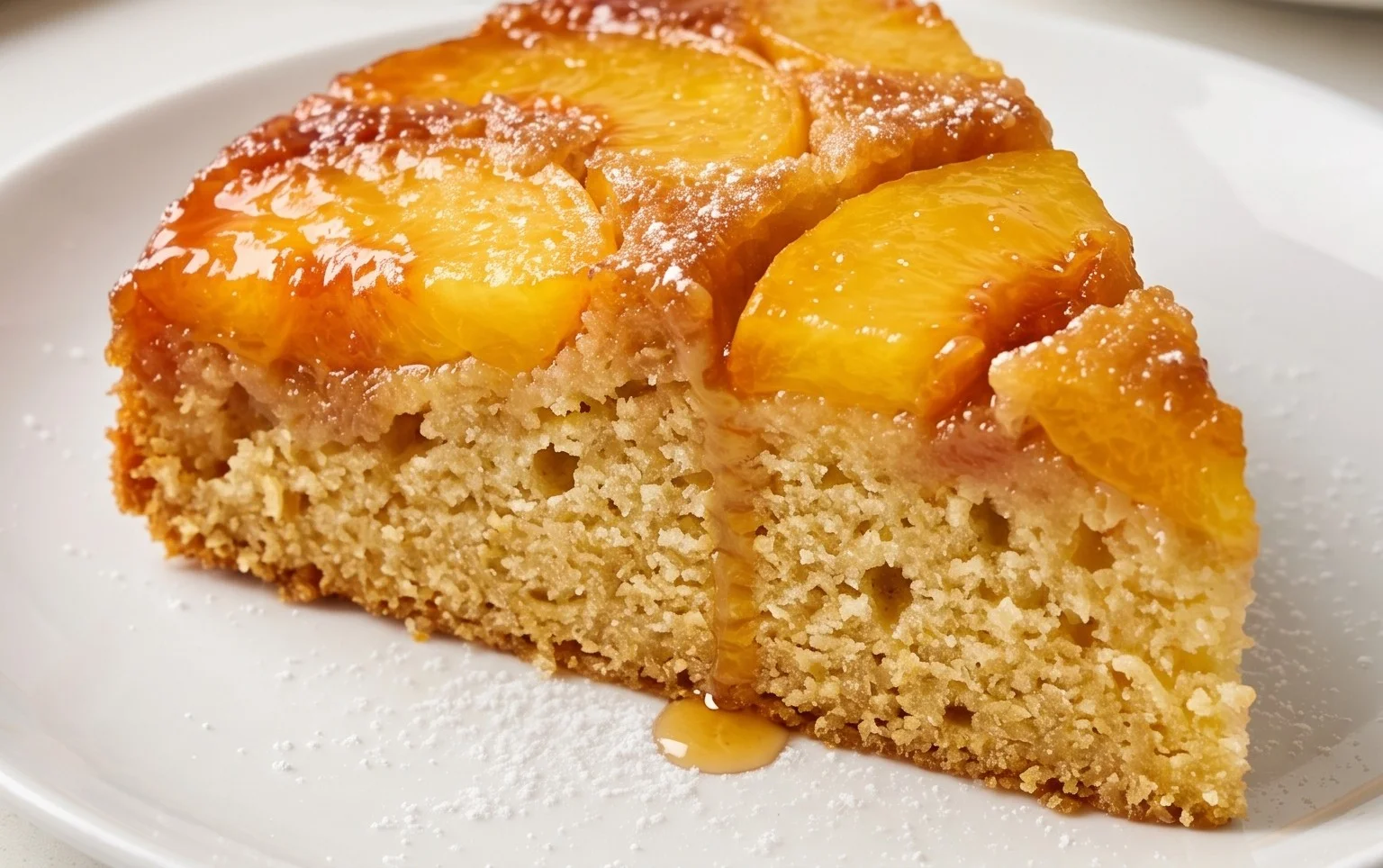 Peach Upside-Down Cake Recipe