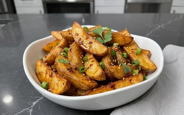 Crispy Honey Chilli Potatoes