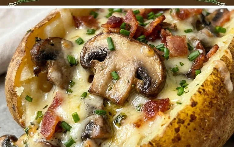 The Ultimate Stuffed Baked Potatoes with Mushrooms