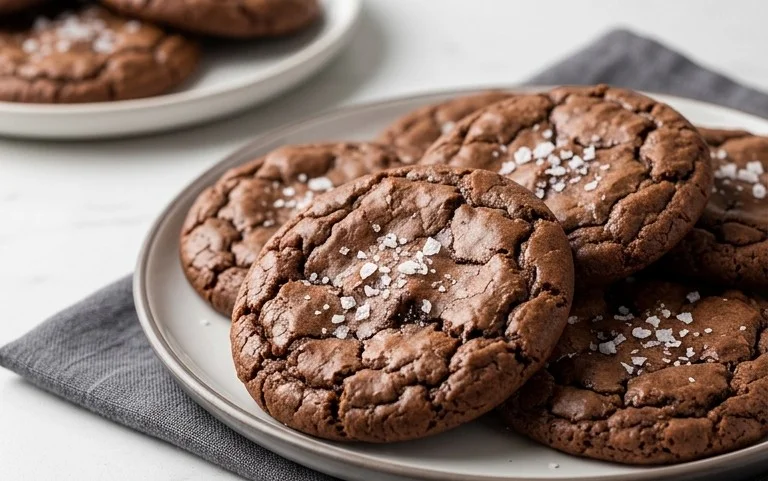 Salted Brownie Cookies
