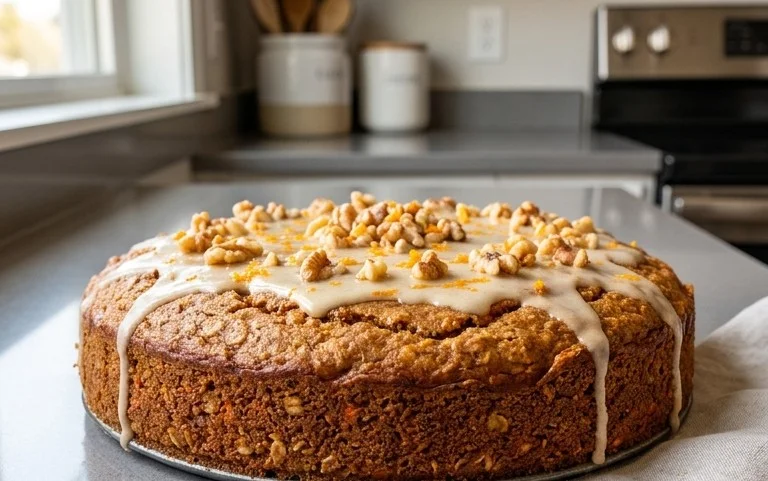 Easy Flourless Oatmeal Carrot Cake Recipe
