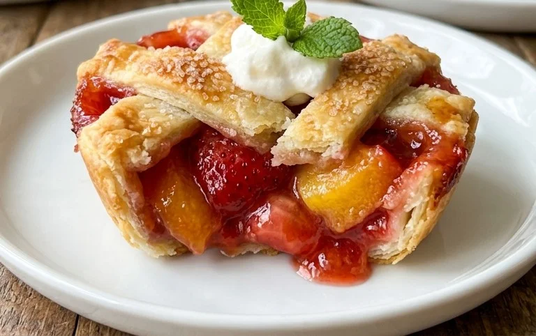 Strawberry Peach Pie Bites