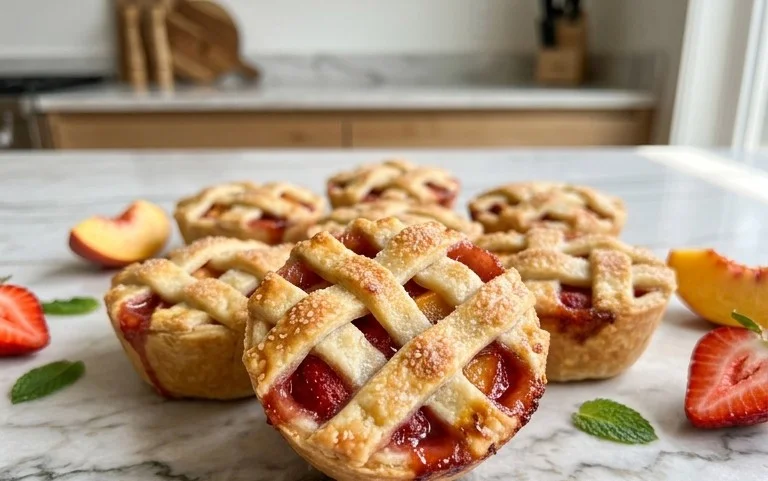 Strawberry Peach Pie Bites