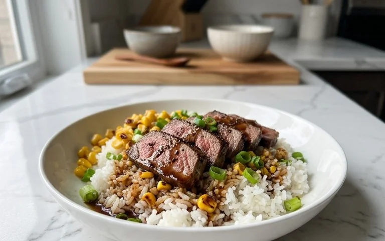 Beef Pepper Rice Bowl is a delicious meal option.