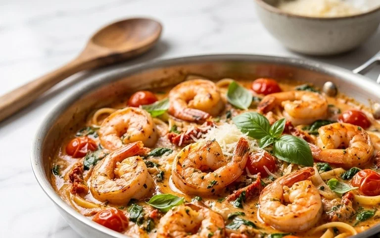 Tuscan Shrimp (One-Pan, 30-Minute Dinner)