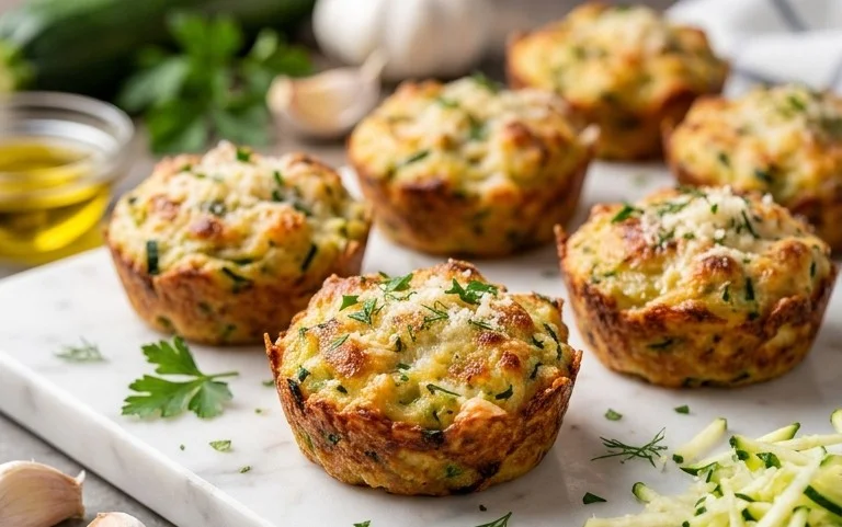 Zucchini Garlic Bites