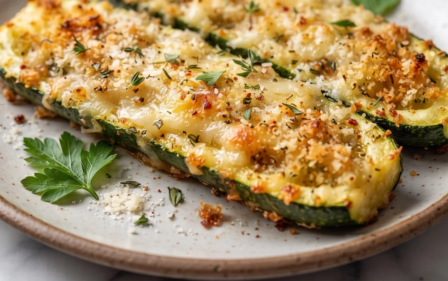 Baked Parmesan Zucchini