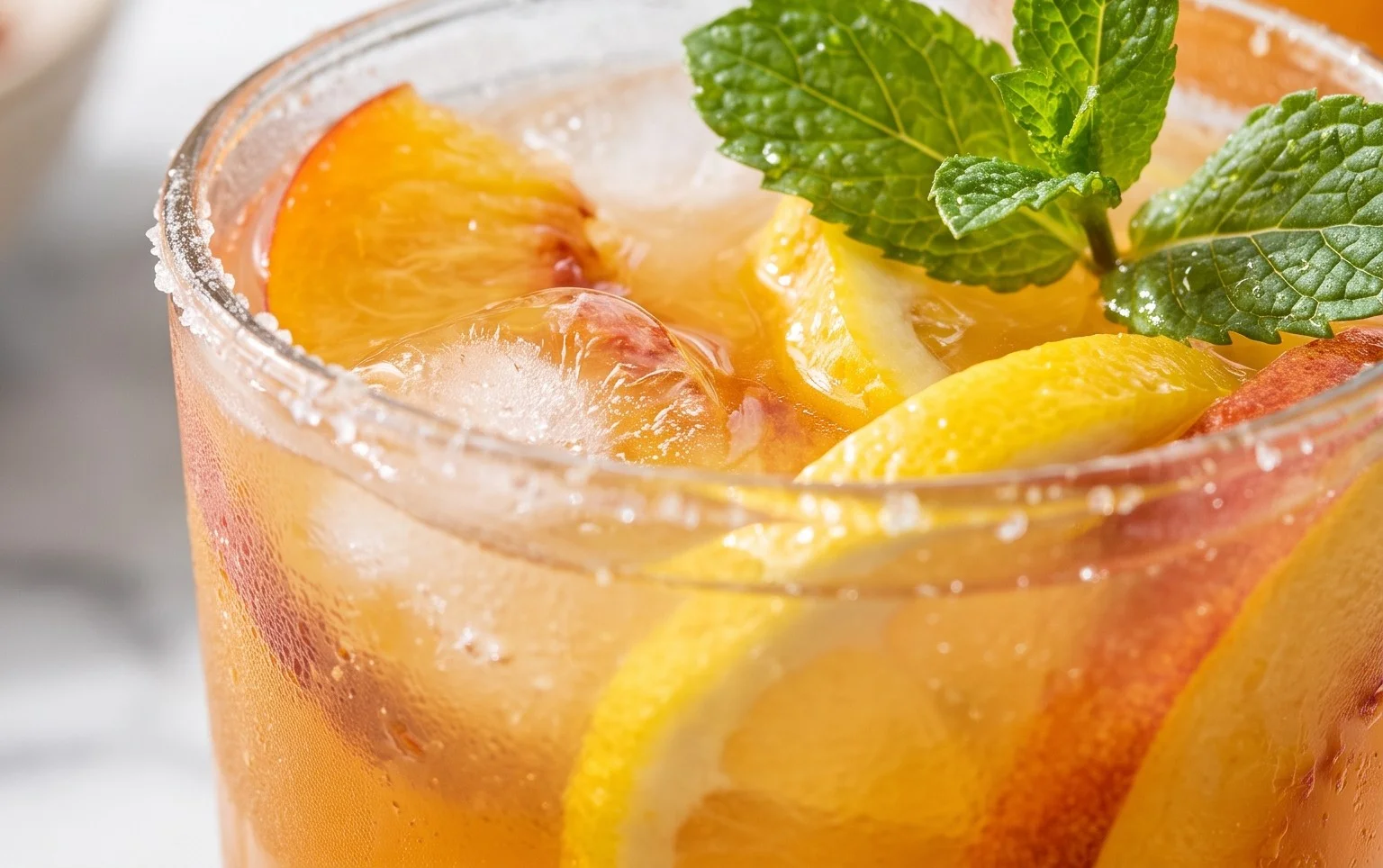 Refreshing Peach Lemonade