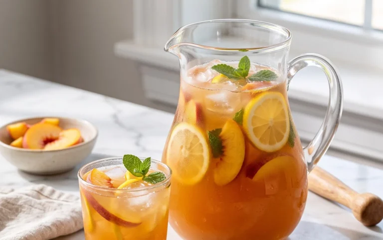 Refreshing Peach Lemonade