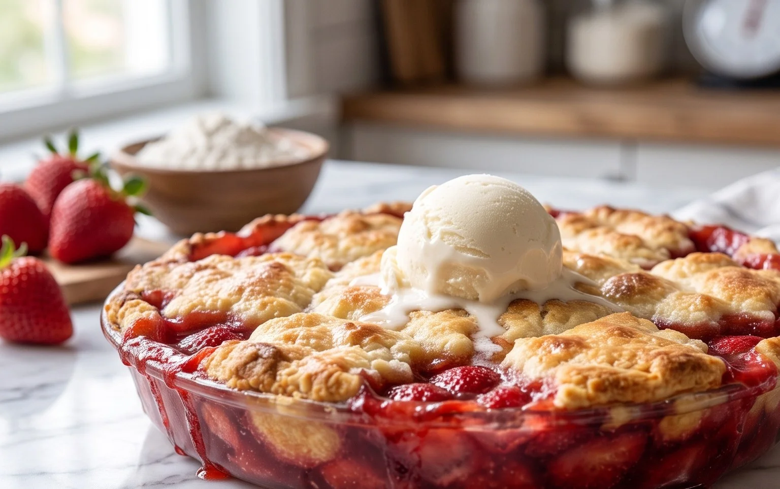 Strawberry Cobbler