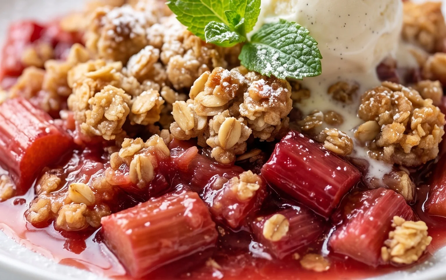 Easy Rhubarb Crisp