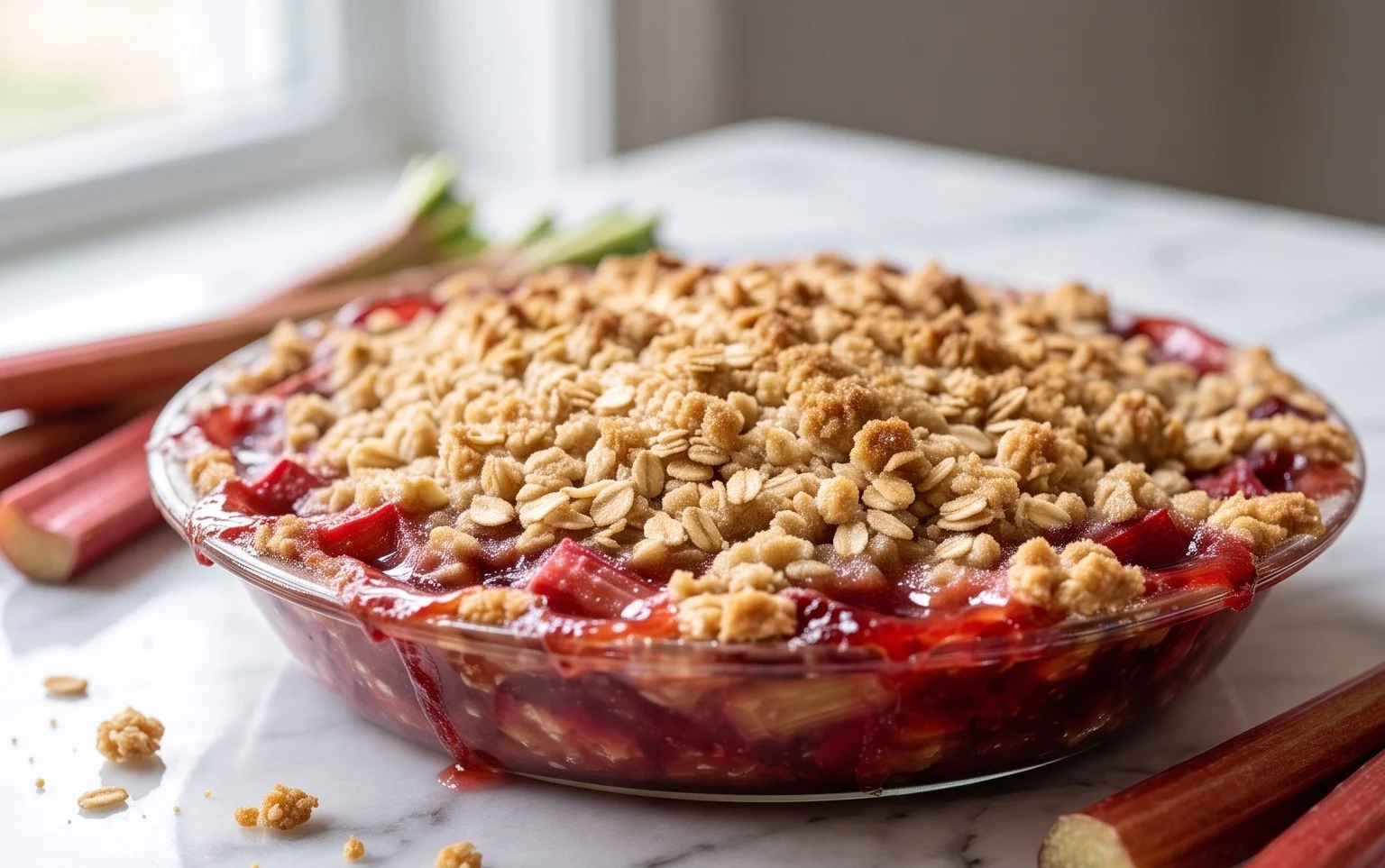 Easy Rhubarb Crisp