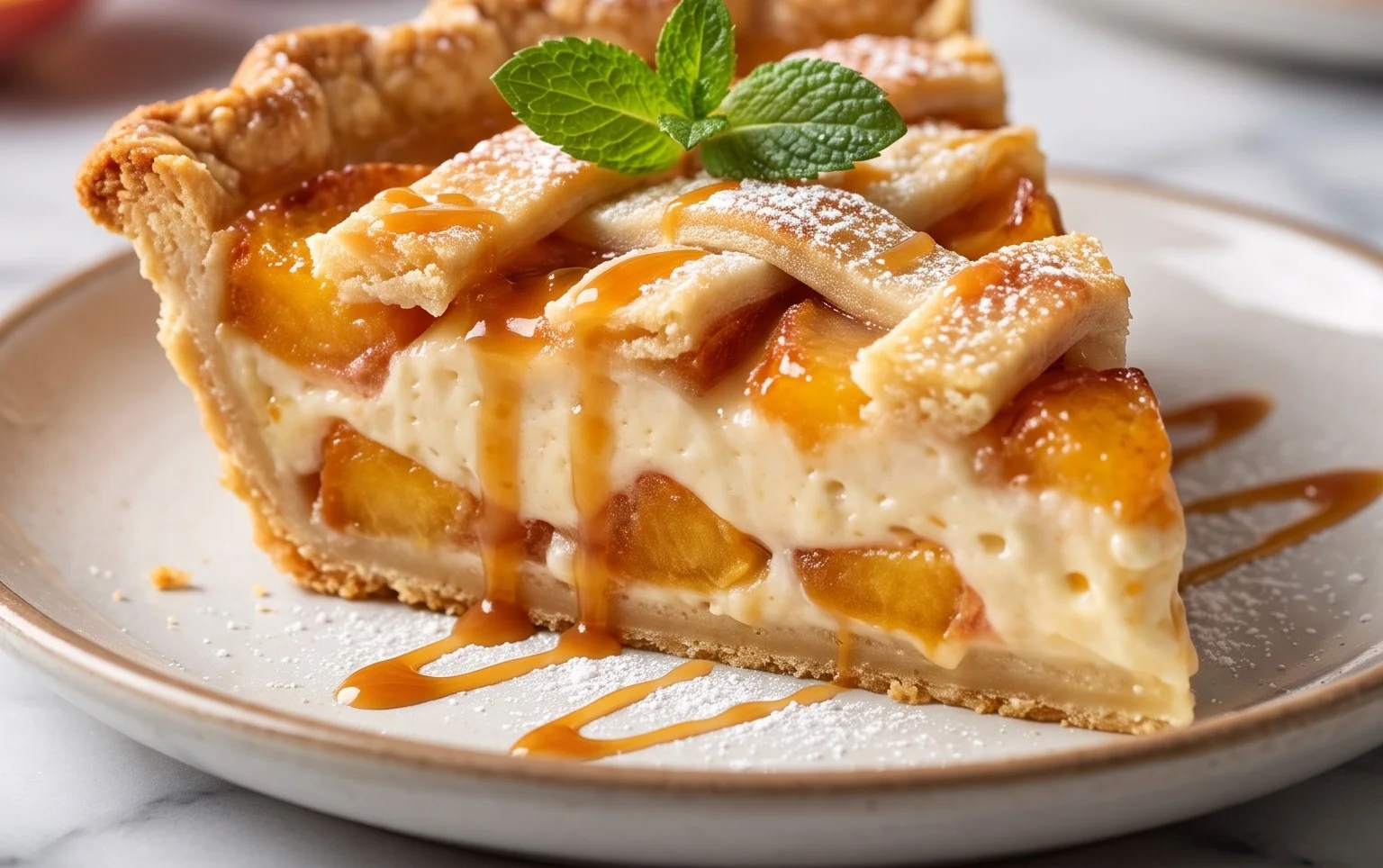 Peaches and Cream Pie