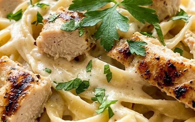 Low Calorie Chicken Alfredo