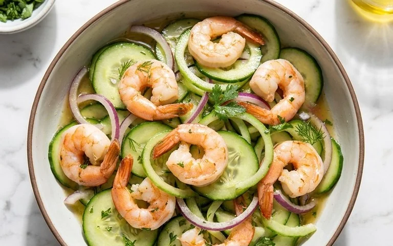Cucumber Shrimp Salad