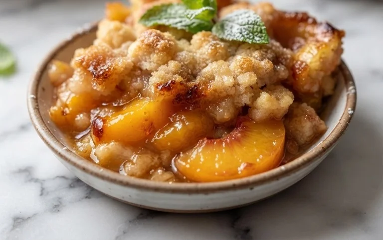 The Easiest Southern Peach Cobbler