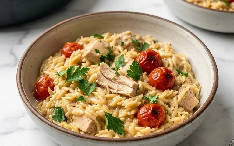 Chicken Orzo (30-Minutes, One-Pan)