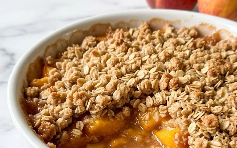 Fresh Peach Crisp Recipe