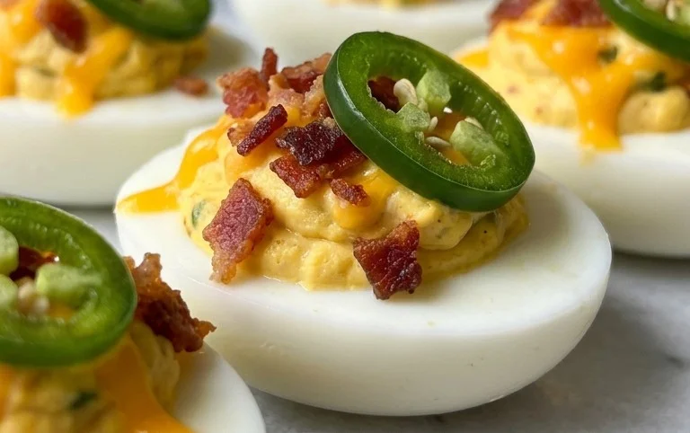 Jalapeno Popper Deviled Eggs
