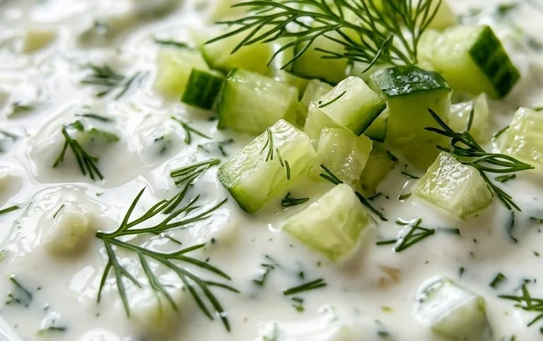 Cucumber Dip with Sour Cream and Dill