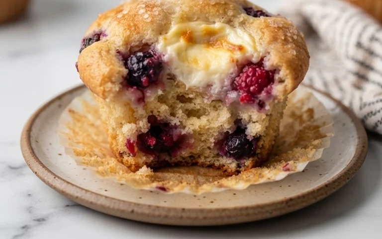 Berry Cream Cheese Muffins