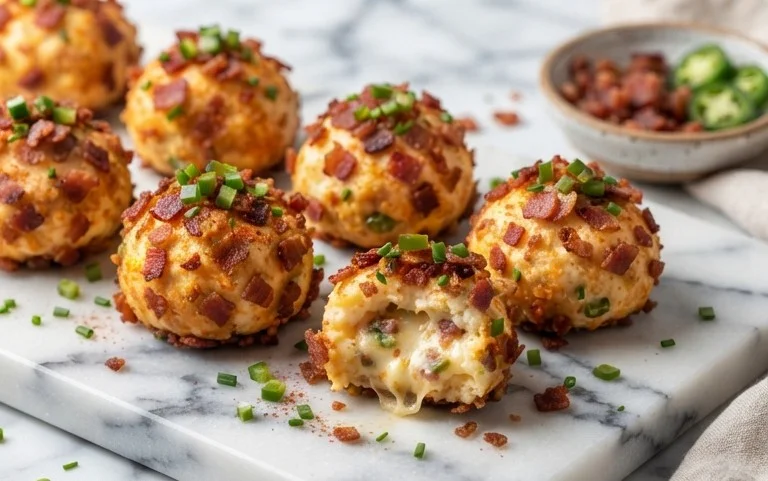 Beef Bacon Jalapeño Popper Cheese Balls