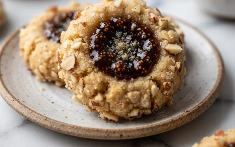 Cardamom Fig Thumbprint Cookies