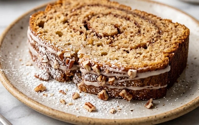 Cinnamon Roll Banana Bread