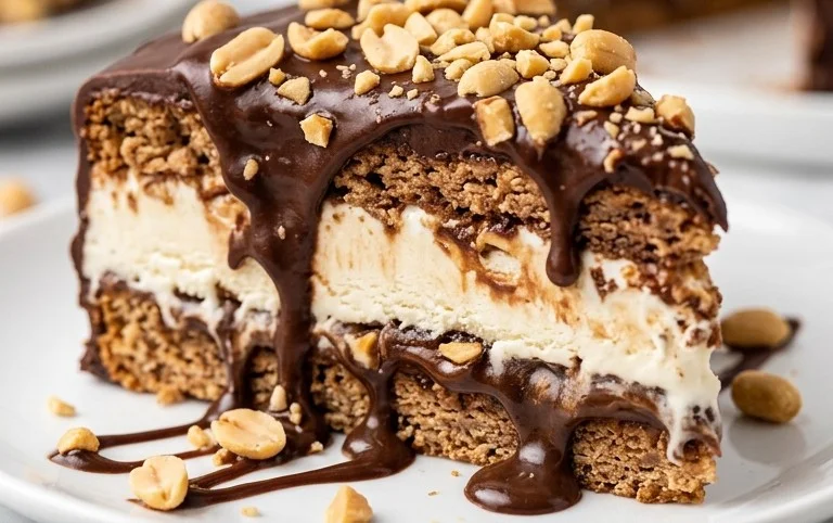 Buster Bar Ice Cream Cake