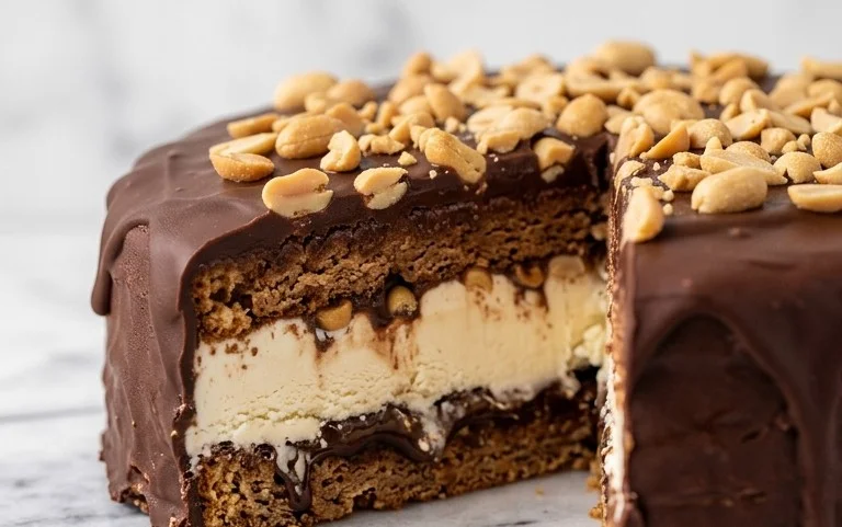 Buster Bar Ice Cream Cake