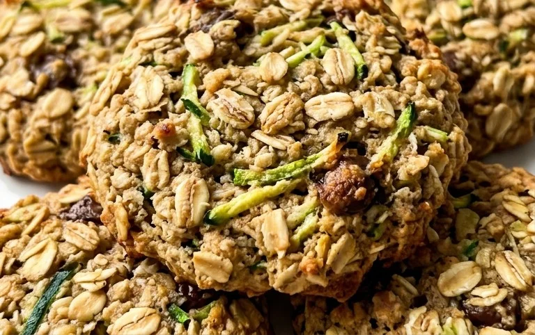 Healthy Zucchini Oatmeal Cookies