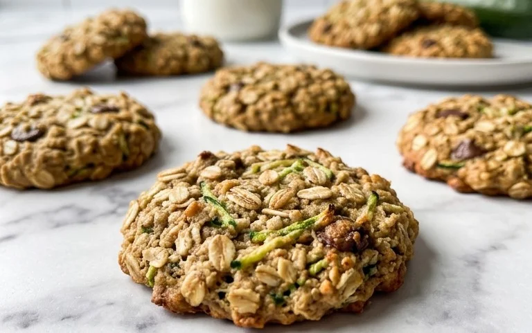 Healthy Zucchini Oatmeal Cookies