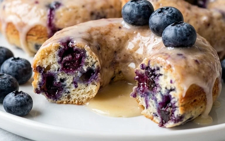 Blueberry Cake Donuts
