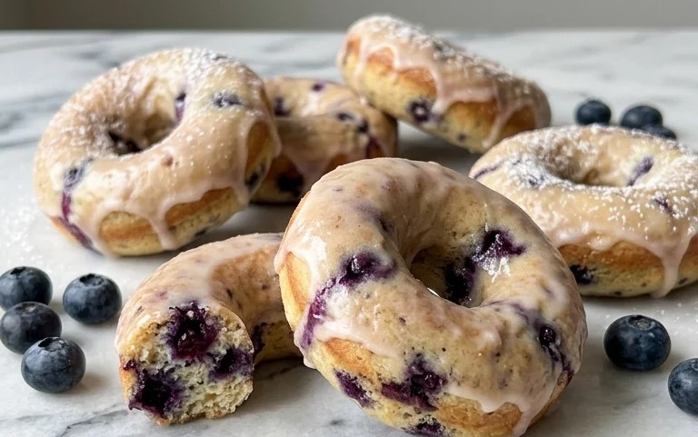 Blueberry Cake Donuts