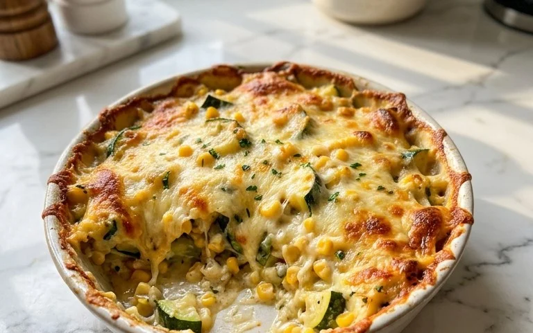 Zucchini Corn Parmesan Bake Recipe