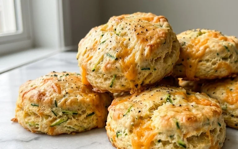 Zucchini Cheddar Biscuits