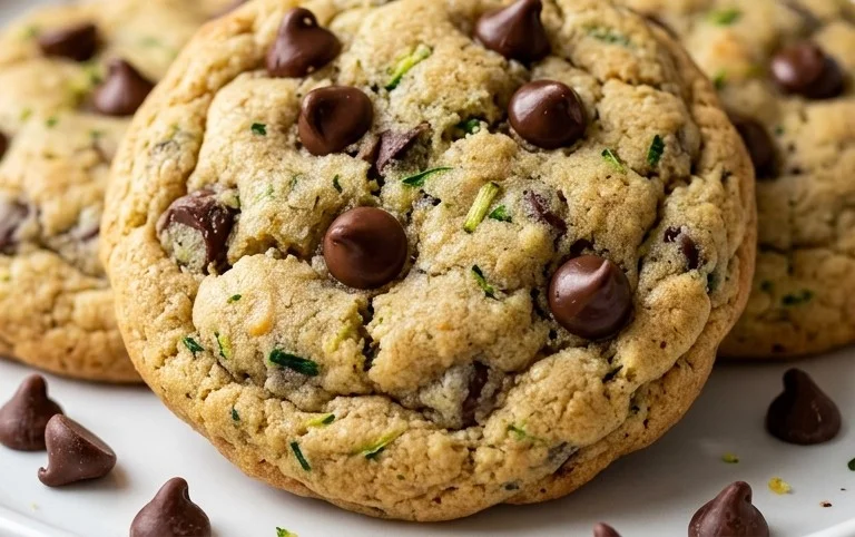 Soft Zucchini Cookies with Chocolate Chips