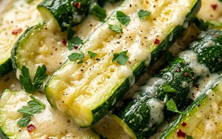 Creamy Parmesan Zucchini