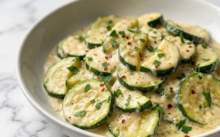 Creamy Parmesan Zucchini