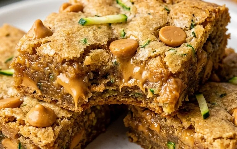 Chewy Butterscotch Zucchini Blondies