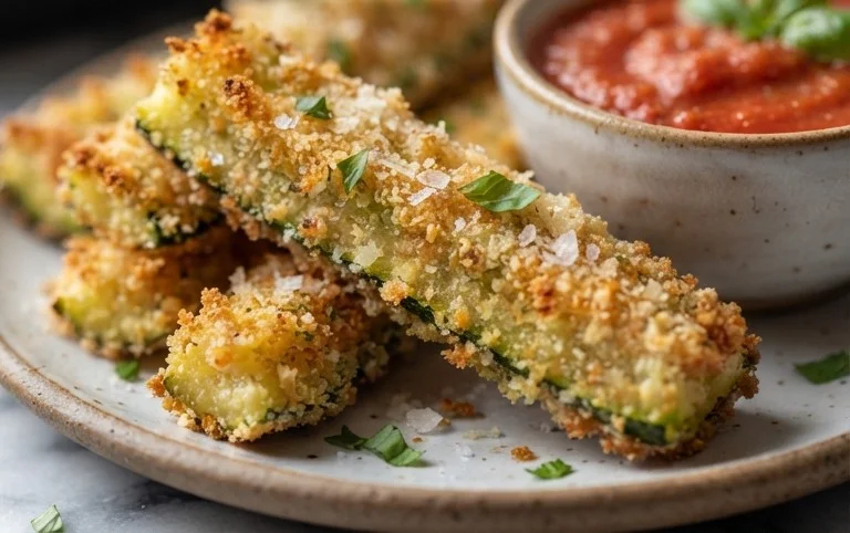 Baked Zucchini Sticks (Oven or Air Fryer)