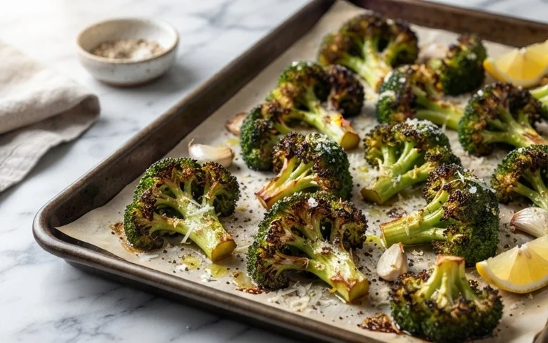 Oven Roasted Broccoli (Baked Broccoli)