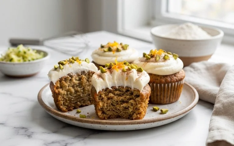 Zucchini Cupcakes with Cream Cheese Frosting