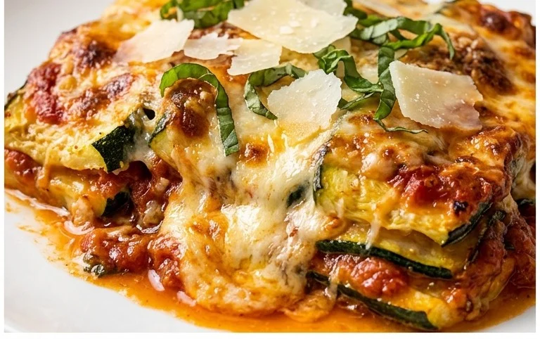 Three Cheese Zucchini Parmesan