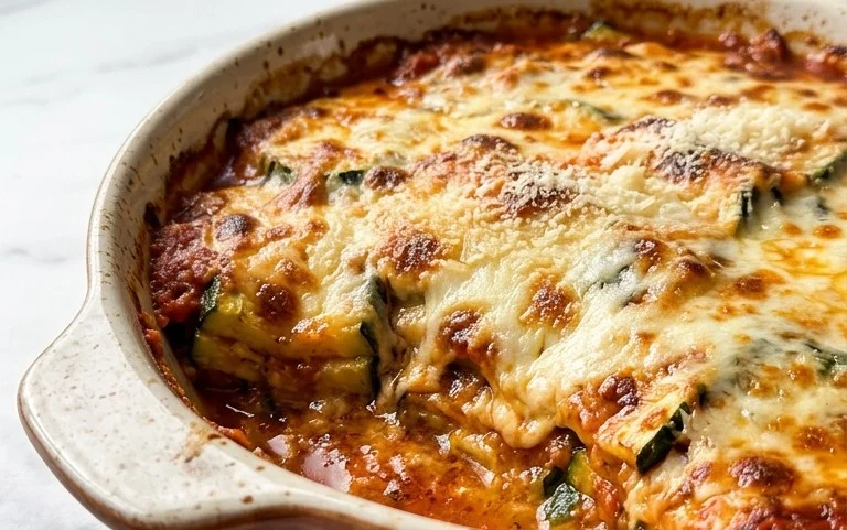 Three Cheese Zucchini Parmesan