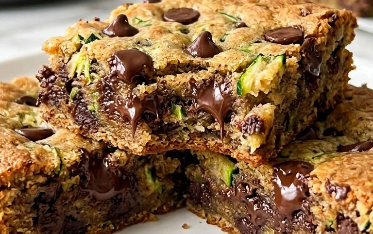Chocolate Chip Zucchini Cookie Bars