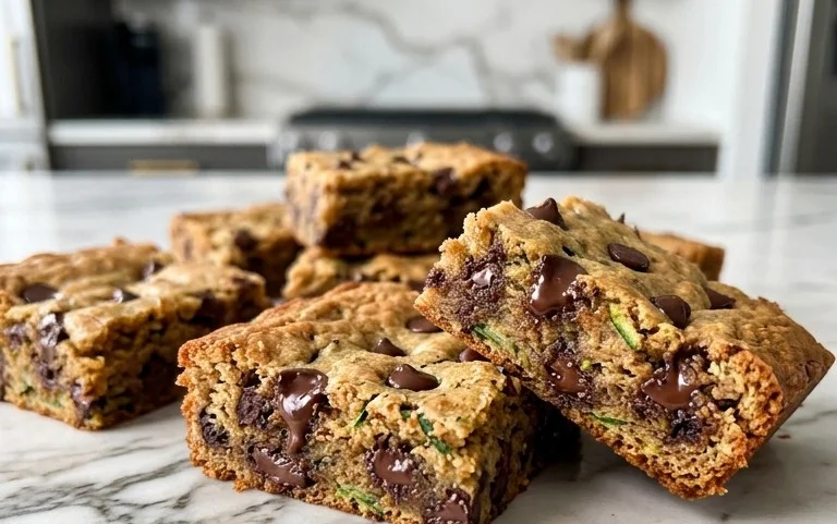 Chocolate Chip Zucchini Cookie Bars